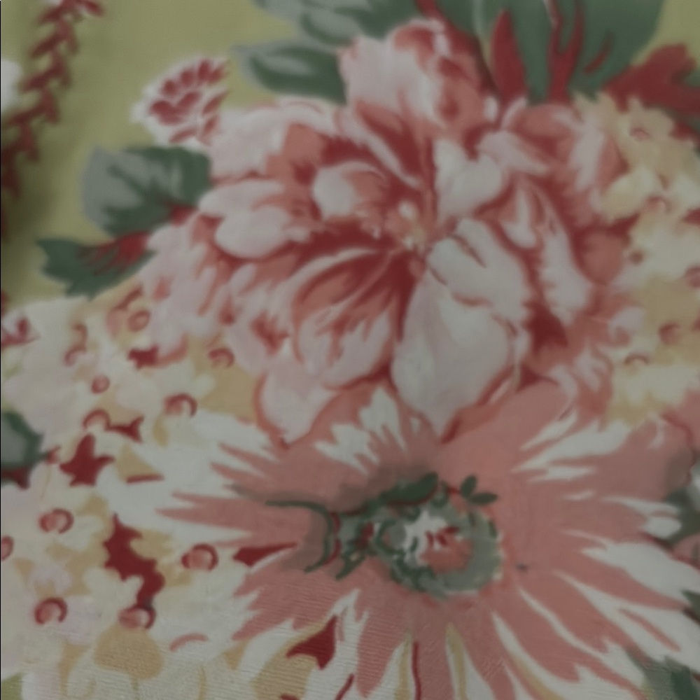 April Cornell Pink and Green Floral Fabric (New)